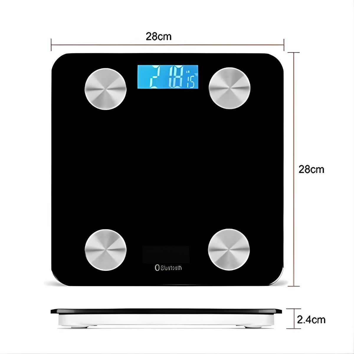 GENERICO - Báscula Electrónica Inteligente Irm App Grasa Corporal 180kg