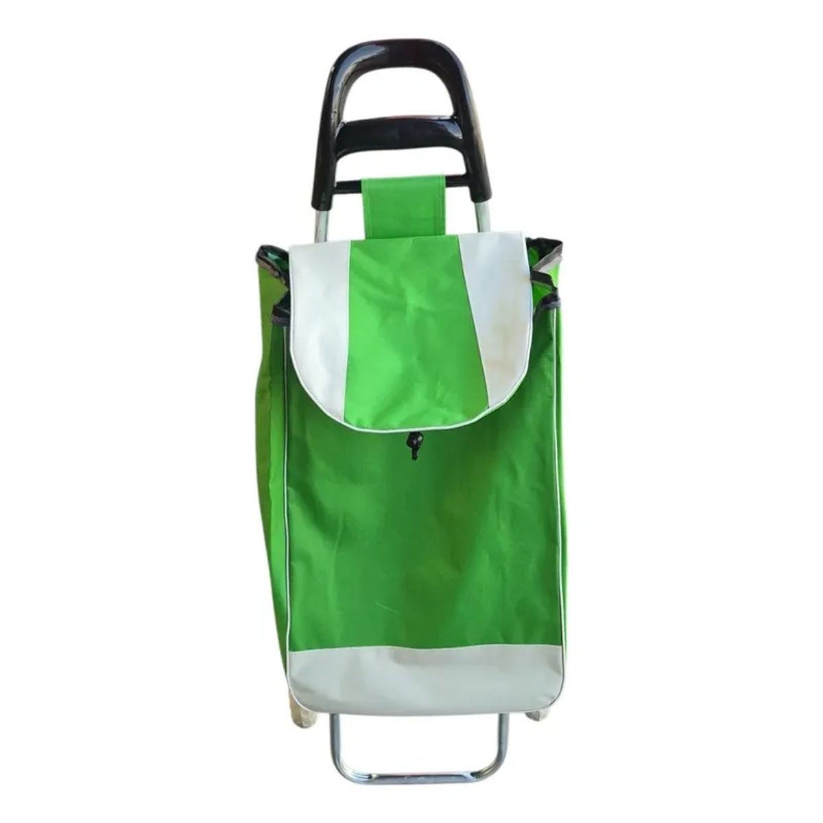 GENERICO - Carro De Compras Plegable De Tela 30kg Carrito De Feria Verde