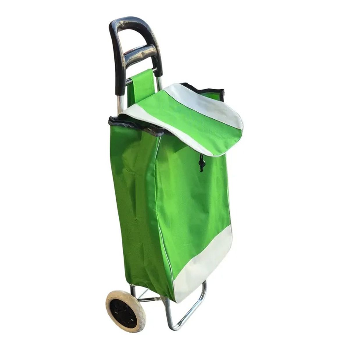GENERICO - Carro De Compras Plegable De Tela 30kg Carrito De Feria Verde