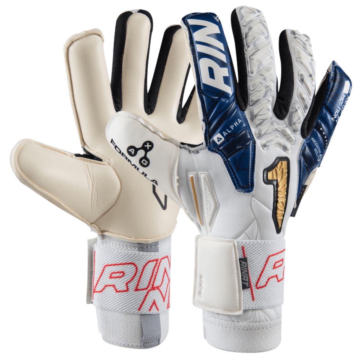 RINNAI - Guantes de Arquero Rinat Egotiko Vengador Alpha Premiun Sin Ferulas