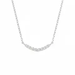 LUX JOYAS - Collar Plata 925 Sonrisa Brillitos