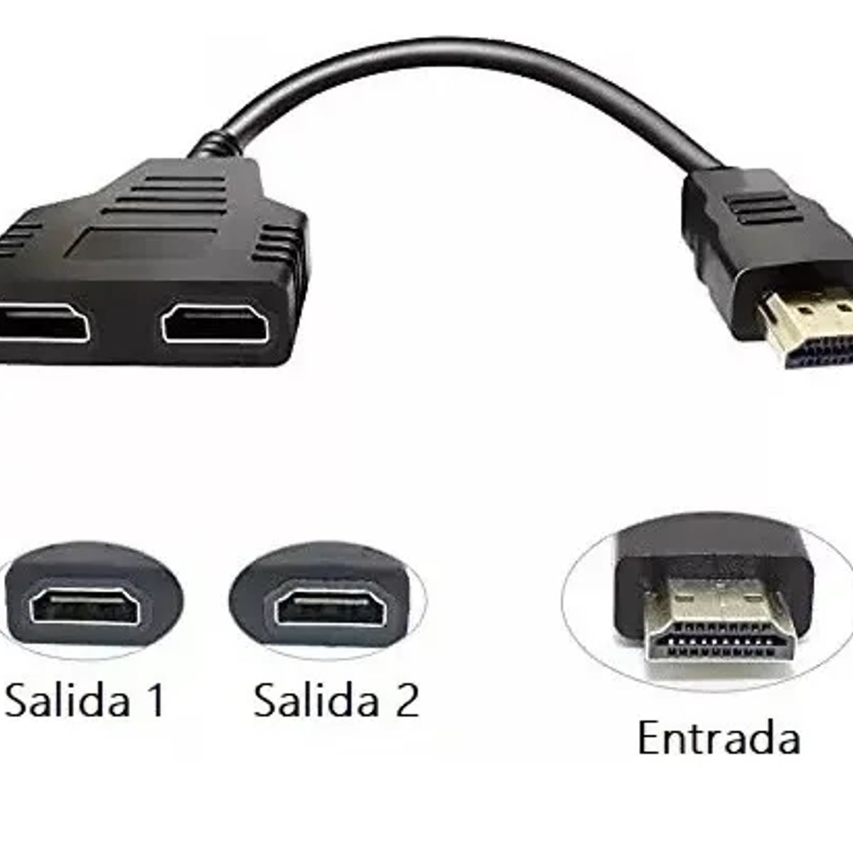 GENERICO - Cable Hdtv Adaptador Alta Definición 2 En 1 Irm