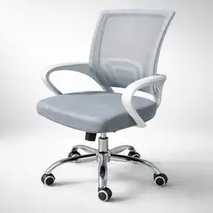 GENERICO - Silla De Escritorio Ergonómica Lumax Ezri Mesh Con Tapizado De Mesh Color gris