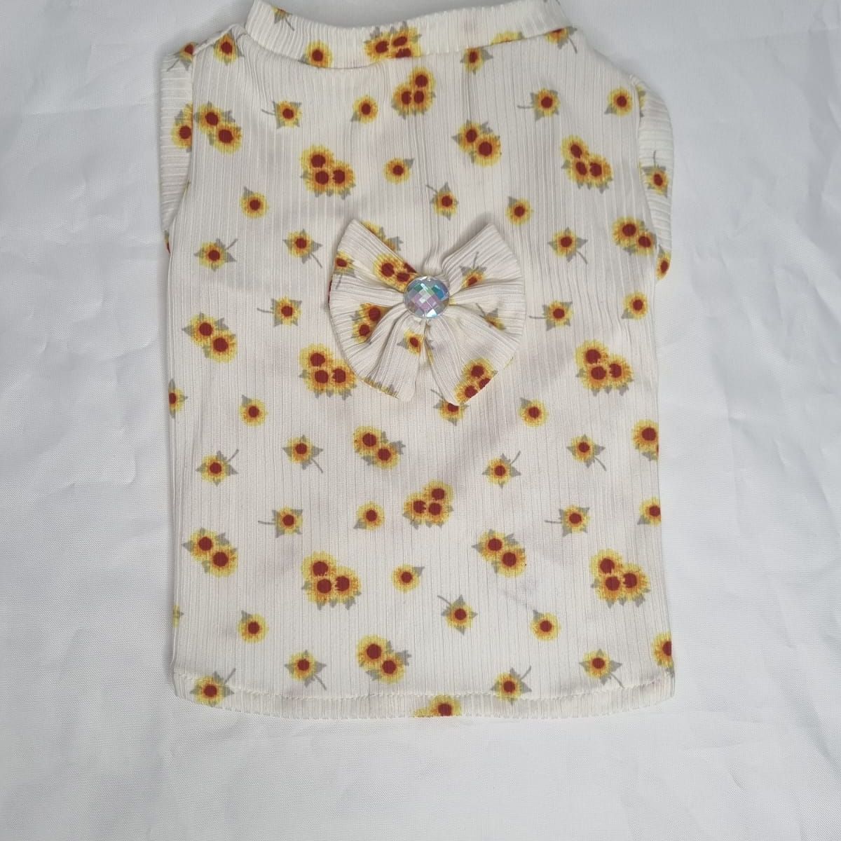 EL MUNDO DE EMMA - Polera mascota girasoles talla M corto