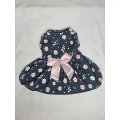 EL MUNDO DE EMMA - Vestido mascota azul flores talla XS