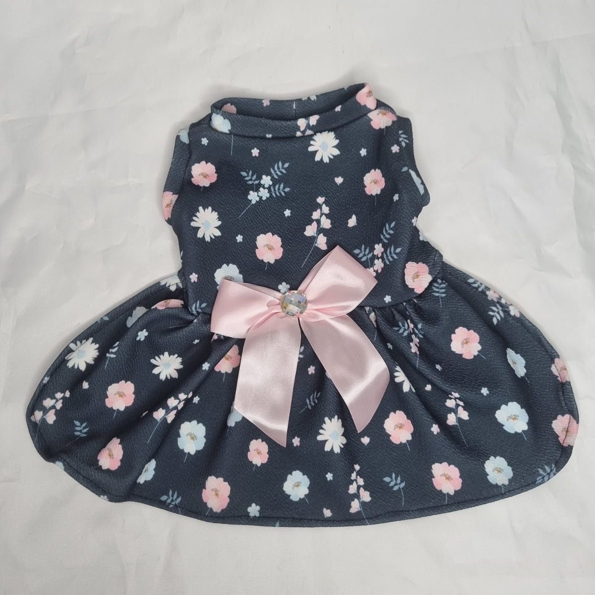 EL MUNDO DE EMMA - Vestido mascota azul flores talla XL