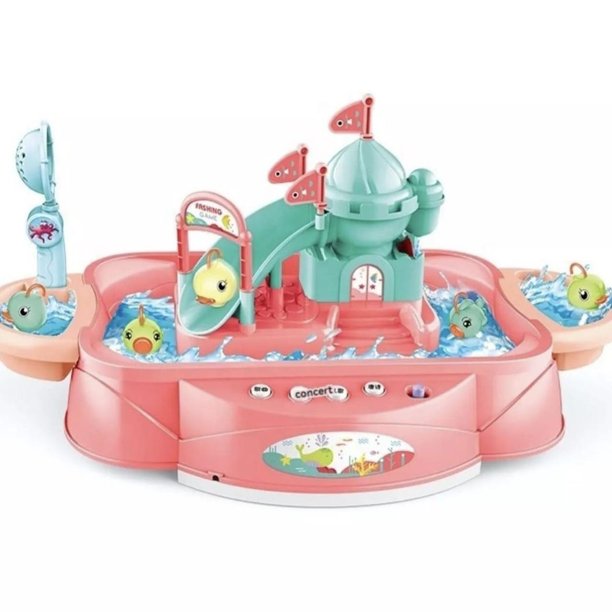 GENERICO - Juego De Pesca Infantil Con Agua Y Musica 3 En 1 Para Niños