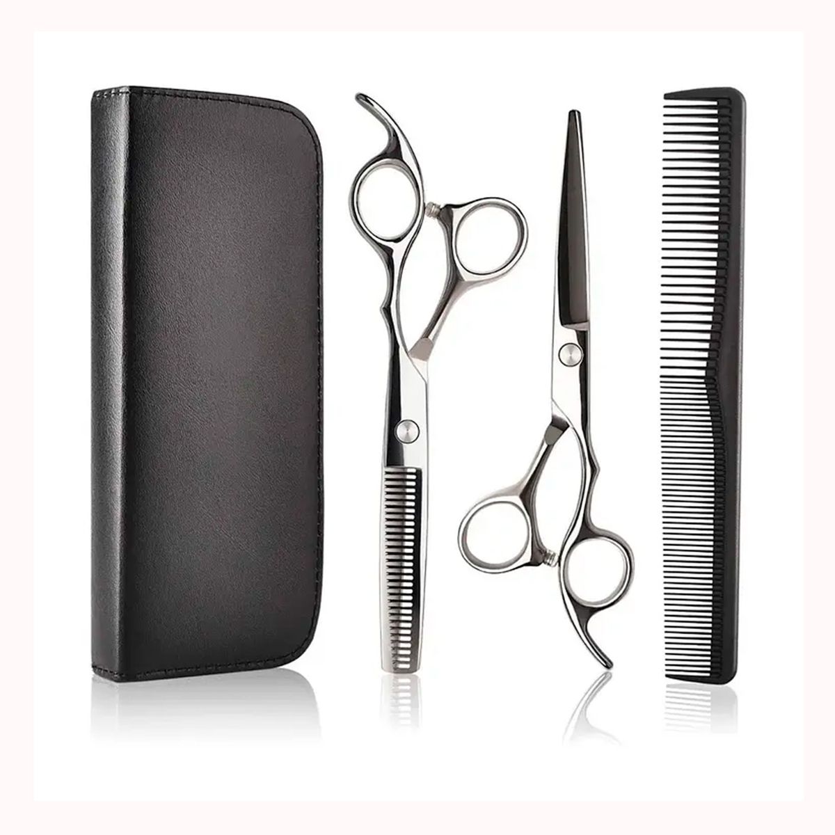 GENERICO - Set de tijeras para cabello esculpir entresacadora y cortadora
