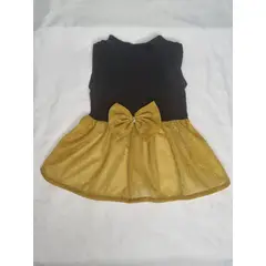 EL MUNDO DE EMMA - Vestido mascota negro dorado talla L