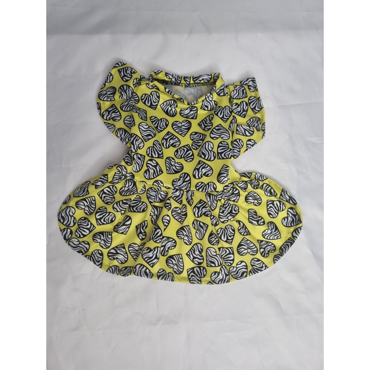 EL MUNDO DE EMMA - Vestido mascota corazones animal print talla S