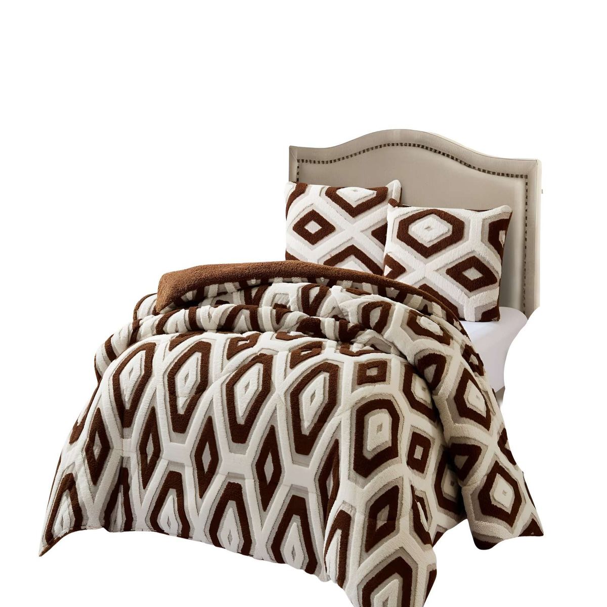 GENERICO - COBERTOR CON CHIPORRO DE JACQUERD CUTTING 2 PLAZAS 230X250CM BLANCO B3