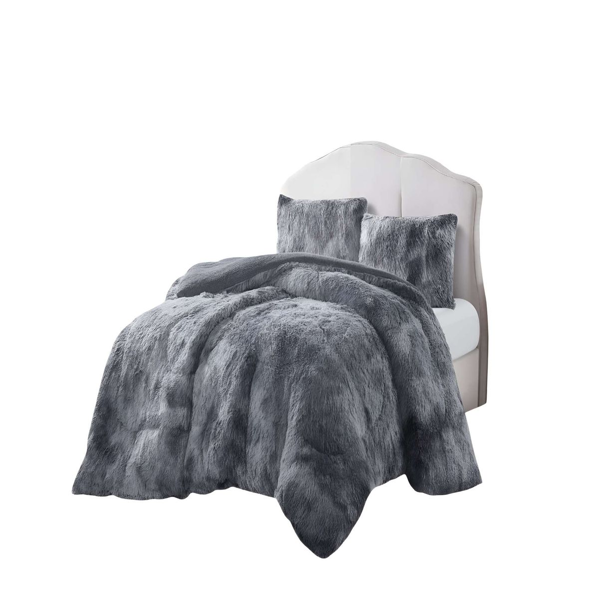 GENERICO - COBERTORES CON CHIPORRO DE PELUDOS 2 PLAZAS 230X250CM GRIS C