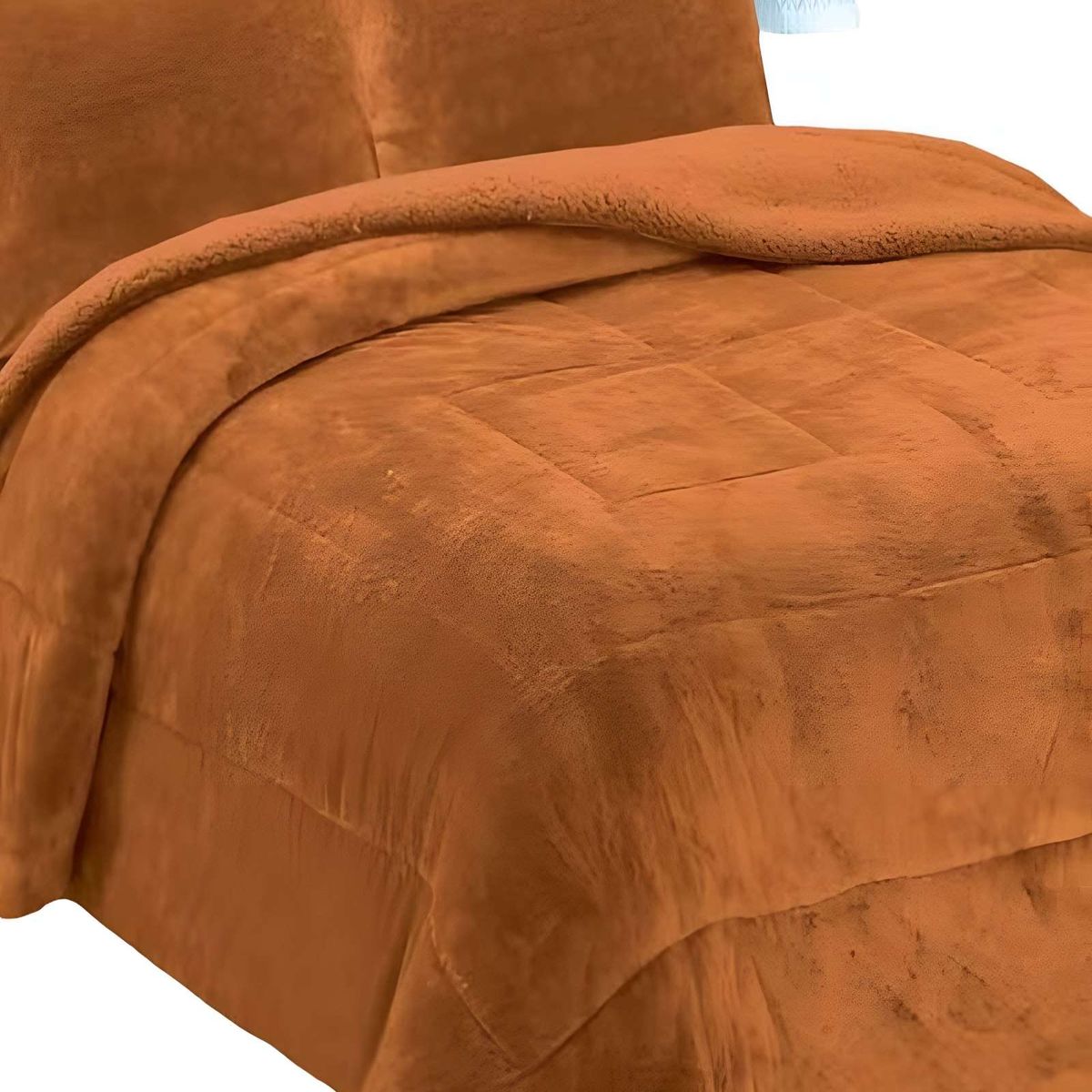 GENERICO - COBERTOR SHERPA 2 PLAZAS 230X250CM MOSTAZA B21