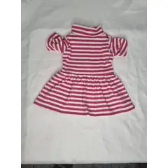 EL MUNDO DE EMMA - Vestido mascota líneas fucsias talla M