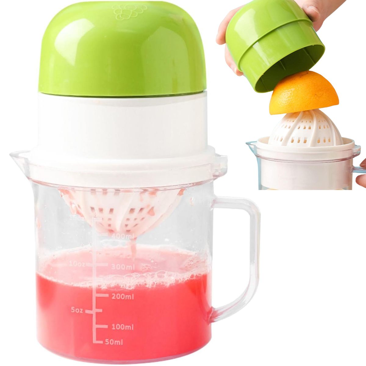 GENERICO - Exprimidor De Jugo Manual Para Naranja Y Limón Con Jarra