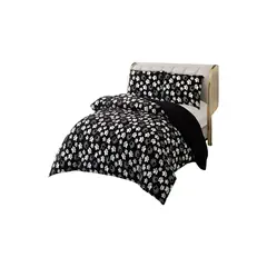 GENERICO - COBERTOR PLUSH CON CHIPORRO 2 PLAZAS 230X250CM COLOR NEGRO C13