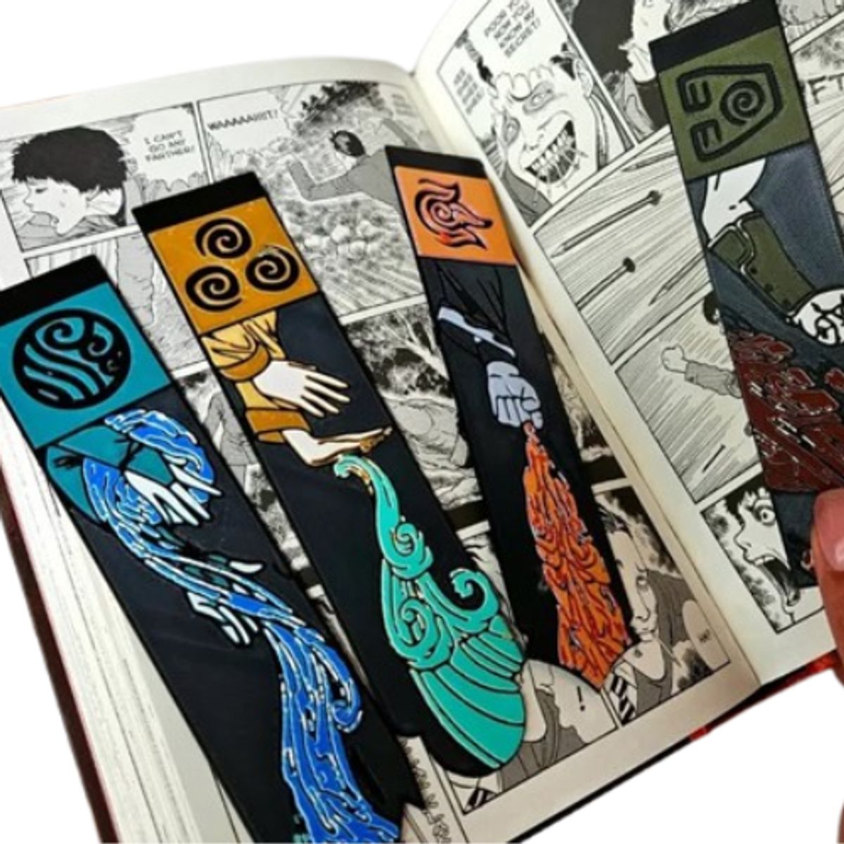 GENERICO - Marcapáginas 4 unidades - Avatar: La leyenda de Aang