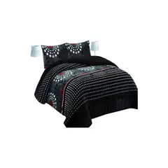 GENERICO - COBERTOR CON CHIPORRO 2 PLAZAS 230X250CM COLOR NEGRO B29