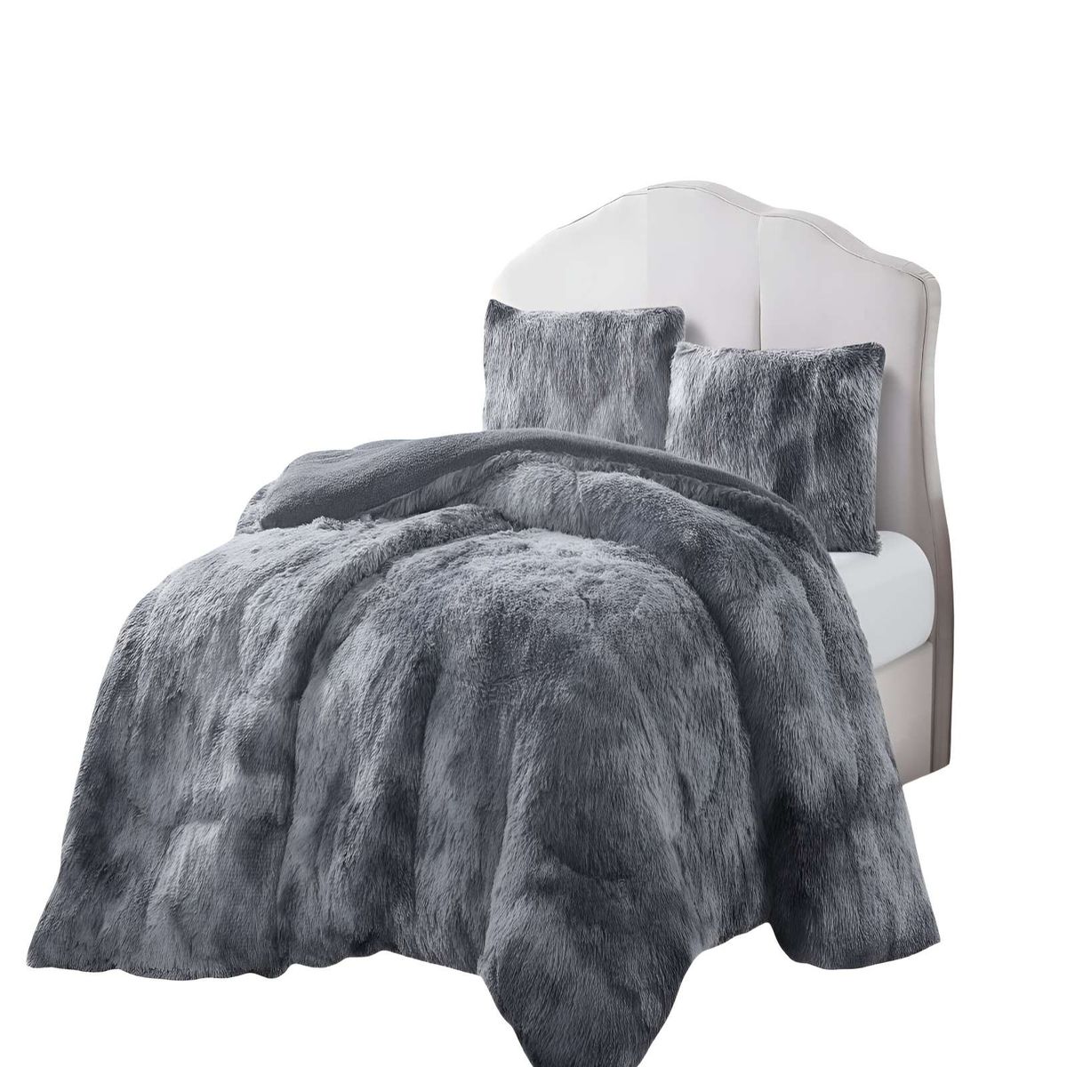 GENERICO - COBERTORES DE PELUDOS CON CHIPORRO KING 250X270CM COLOR GRIS C