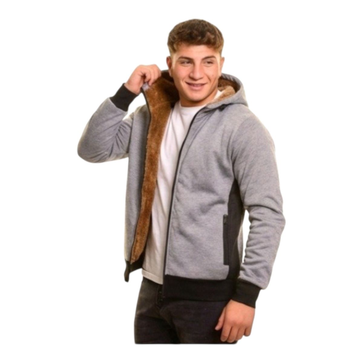 MC PRINS - Polerón Chiporro Con Cierre Y Capucha