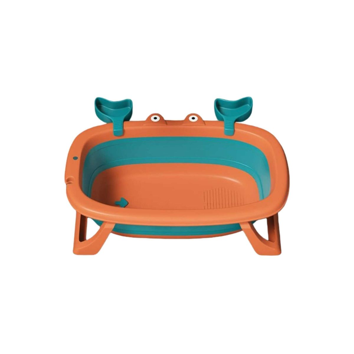 GENERICO - TINA BAÑERA PLEGABLE CANGREJO BEBE NARANJA
