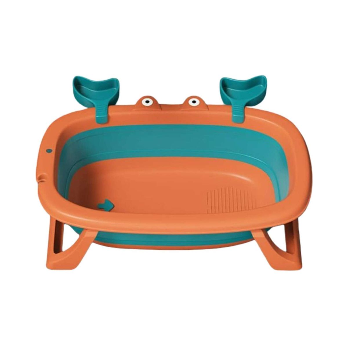 GENERICO - TINA BAÑERA PLEGABLE CANGREJO BEBE NARANJA