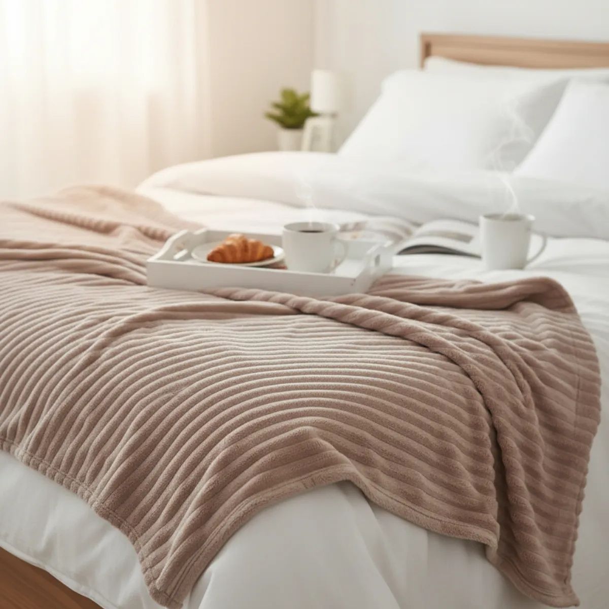 GENERICO - Manta Decorativa Suave para Cama y Sofá  Piecera 130×150 cm