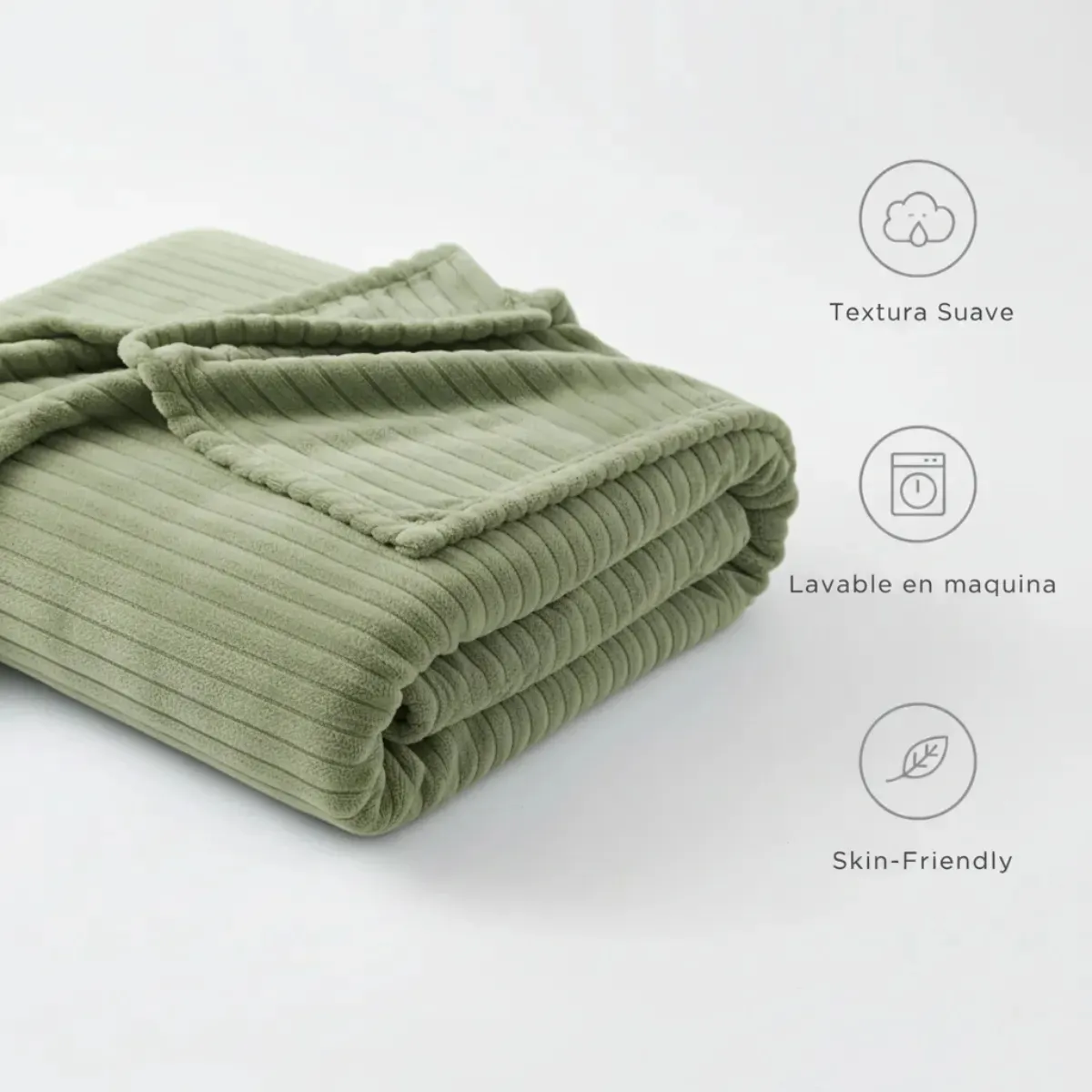 GENERICO - Manta Decorativa Suave para Cama y Sofá  Piecera 130×150 cm