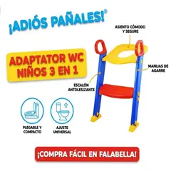 GENERICO - ADAPTADOR DE WC CON ESCALERA PARA NIÑOS