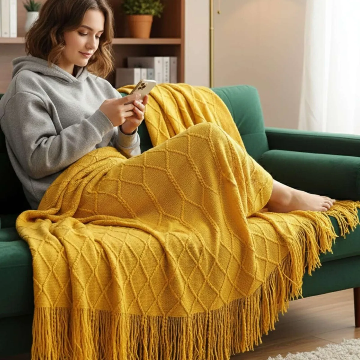 GENERICO - Mantas lujosas Para Decorar tus sofas