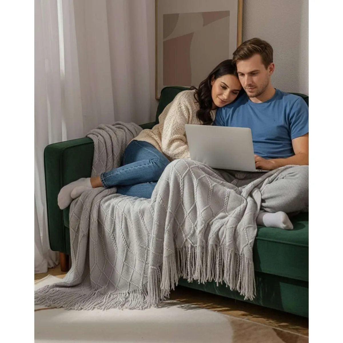GENERICO - Mantas lujosas Para Decorar tus sofas
