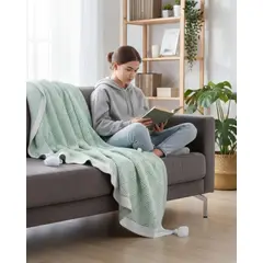 GENERICO - Mantas con diseño de tejidos Jacquard para sofas