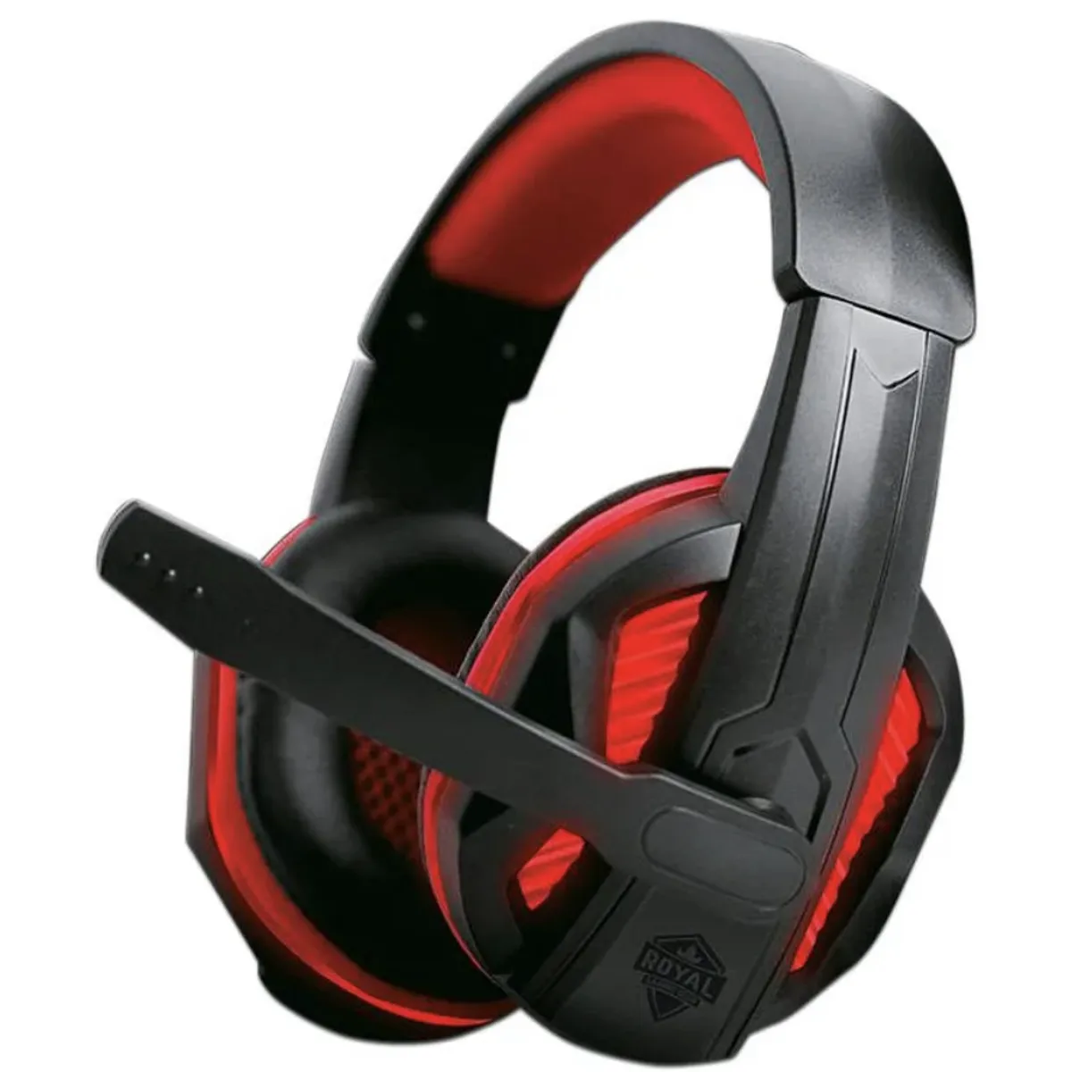 GENERICO - audifonos gamer con microfono luces led rojo