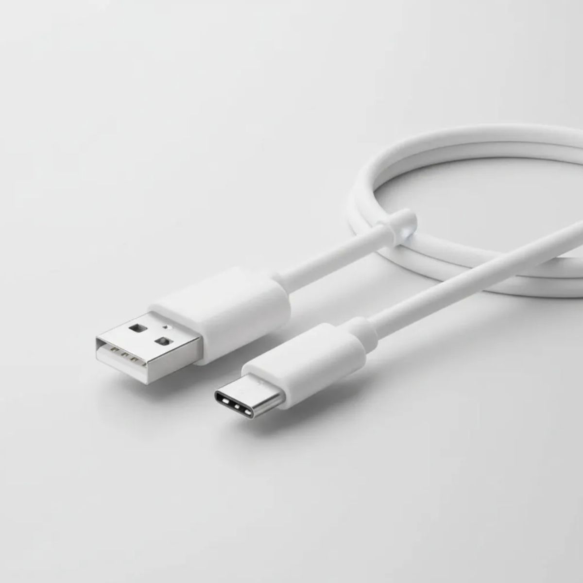 GENERICO - Cable usb Cargador 1 Metro Tipo C Blanco