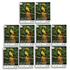 MALIK - Super Pack 10 Papel Fotográfico A4 180gr Glossy Brillo