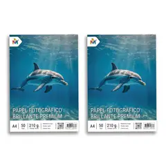 MALIK - Pack x2 Papel Fotográfico A4 230g - 100 Hojas de Alta Gama