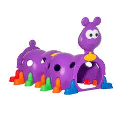 SDFIT - Túnel Cuncuna Comunidades Infantil Ciempiés Morado 100x103x180cm SR2532