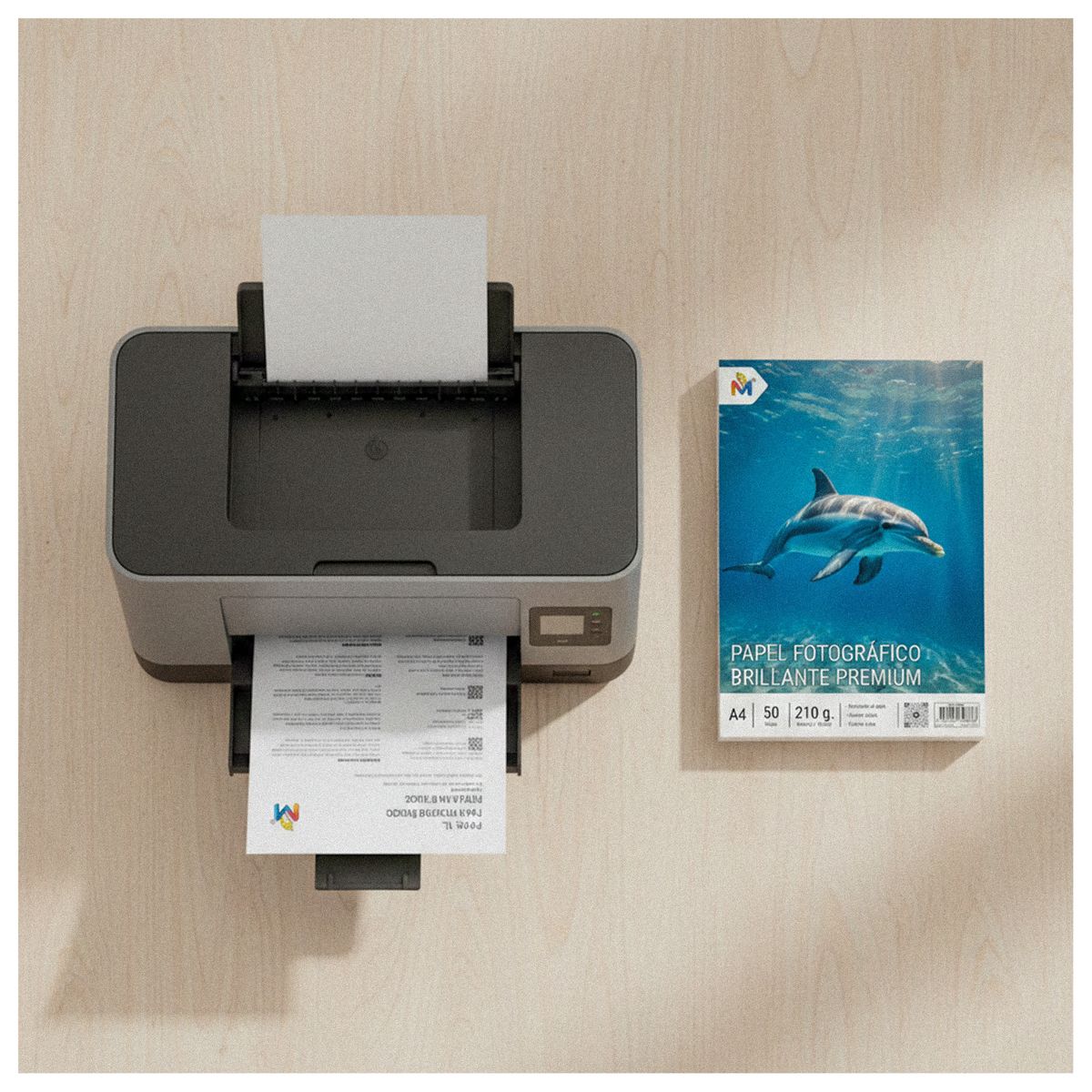 MALIK - Mayorista: 10 Papel Fotográfico A4 210g - 500 Hojas Glossy