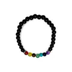 GENERICO - Pulsera de piedras naturales de 7 siete chakras