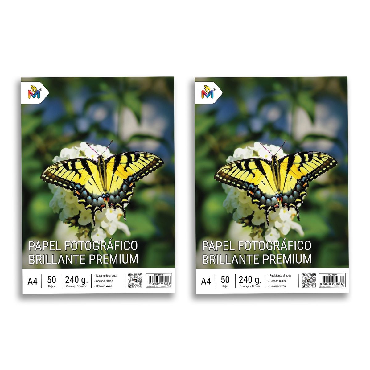 MALIK - Pack Ahorro 2 Papel A4 230g Inkjet - Total 100 Hojas Foto