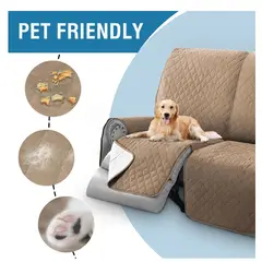 EVERSO - Fundas Cubre Sofá 3 Cuerpos Impermeables Protectora Mascotas MARRON