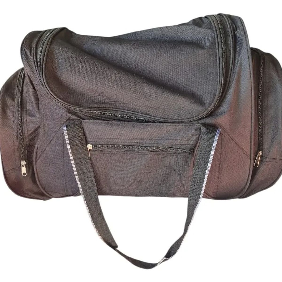 GENERICO - Bolso Viajero 60x28x38 Cm Negro Bolsa Deportiva Negro Lisa