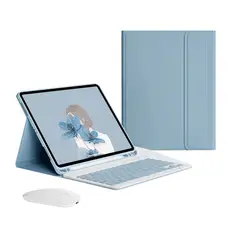 PUREPOWER - Funda con Teclado para iPad iPadPro11-azul