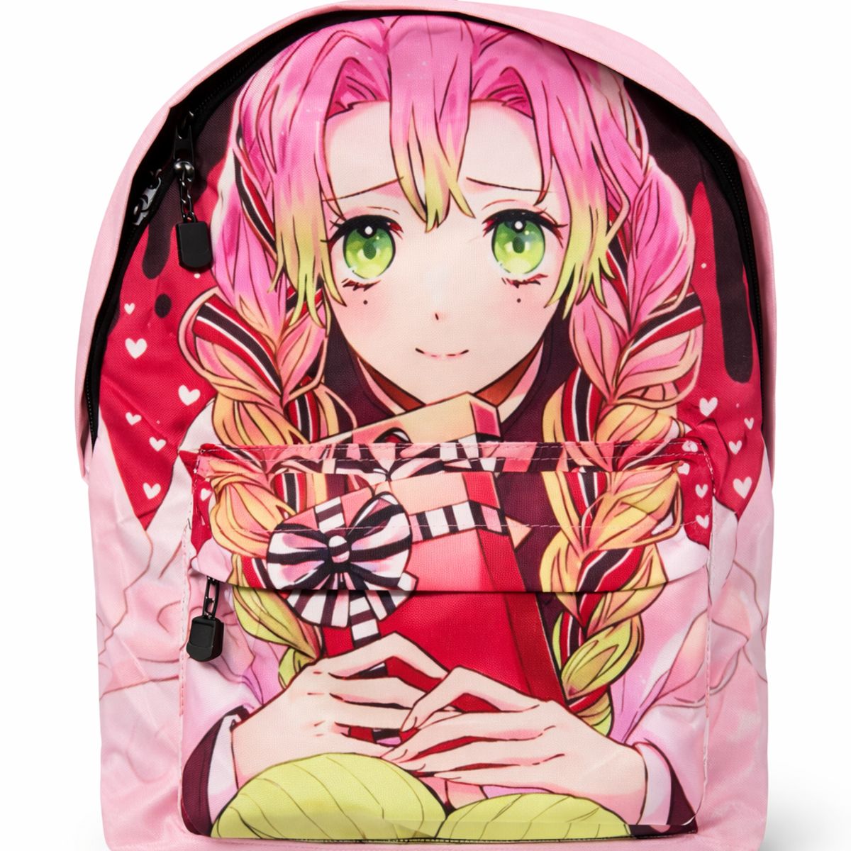 GENERICO - Mochila Diseño Mitsuri Kanroji 40x30x15 18l Estuche Libro