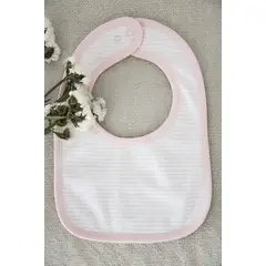 WAWABABY - Babero Rosado Listado