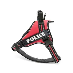 GENERICO - Arnes Pechera Police Ajustable para Perros Nailon Acolchado Talla S