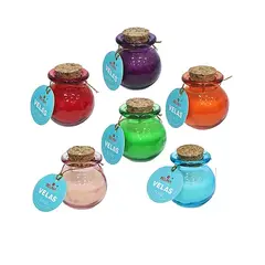 GENERICO - Velas Aromáticas 5x5 Cm Set 12 Piezas Colores Surtidos Decoración Hogar Eventos