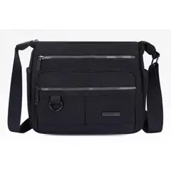 GENERICO - Bolsos Urbana lienzo para Hombre lisa Múltiples bolsillos