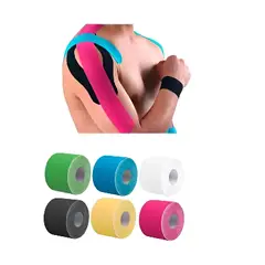 GENERICO - Cinta Tape Kinesiológico 5cm X 5m - Vendaje Neuromuscular Multicolor