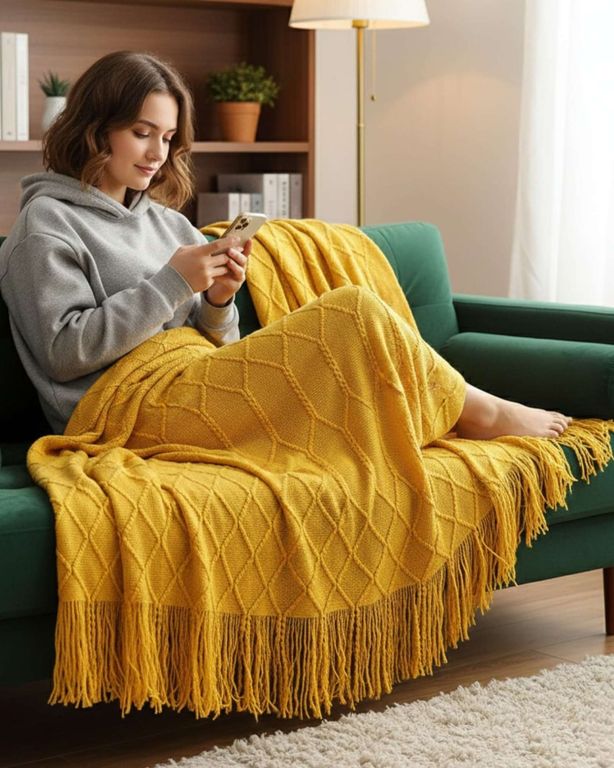 GENERICO Mantas lujosas Para Decorar tus sofas